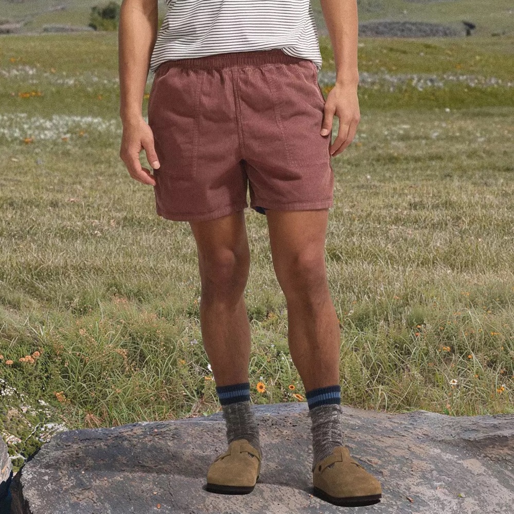 NWT Alpine Design Men's 7” Pull On Corduroy Hike Shorts~Roasted Coffee~2XL~$58